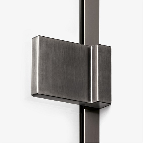 Kabina prysznicowa stal szczotkowana lewa 90x90 cm EXK-3326 Avexa New Trendy Gunmetal Brushed