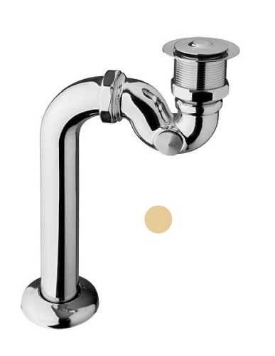 Syfon click-clack do wanien wolnostojących złoty Besco