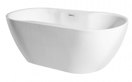 Wanna wolnostojąca korek klik-klak chrom 160 cm Navia Besco