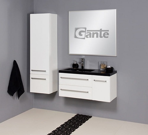 Lustro łazienkowe prostokątne 90x80 cm srebrna rama