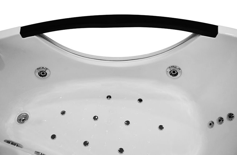 Wanna z hydromasażem narożna 169x90 cm lewa MO-0024