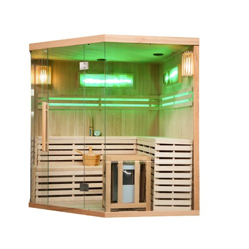 Sauna fińska 6 osobowa wysokotemperaturowa 8KW Harvia 200x200 cm Kemi6