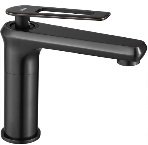Czarna bateria umywalkowa niska Blade Rea Old Black