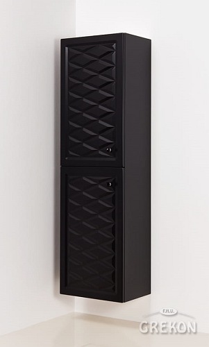 Słupek łazienkowy wiszący czarny mat 155 cm seria Cobra Cz