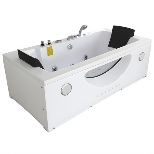 Wanna z hydromasażem prostokątna podgrzewacz wody Levante 659 180x90 cm