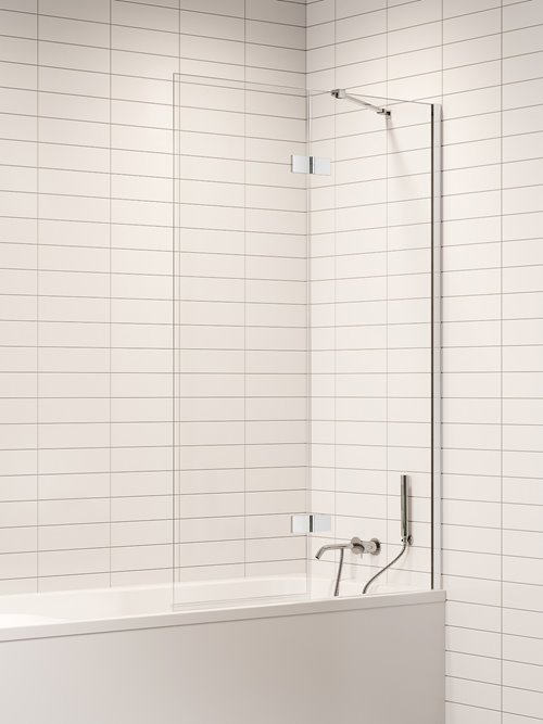 Parawan wannowy kolor chrom prawy 120x150 P-0232-WL Nesta New Trendy