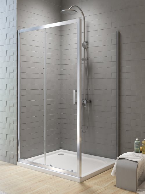 Kabina prostokątna 120x80 cm profile chrom K-5135 New Varia New Trendy