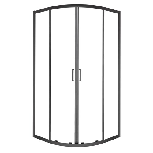 Kabina prysznicowa czarny profil 90x90x185 cm Aruba BL Kerra