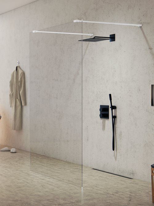 Biała ścianka prysznicowa 110 cm EXK-2268 New Modus White New Trendy
