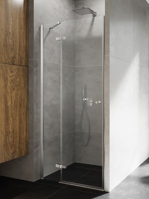 Drzwi prysznicowe uchylne lewe kolor chrom 110 cm D-1004A New Trendy Kalibra 1D