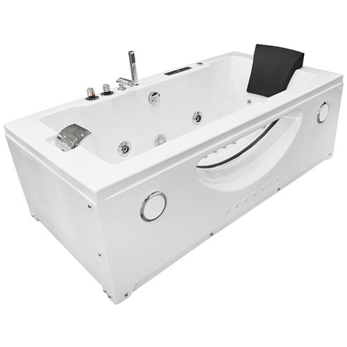 Wanna z hydromasażem przyścienna Turbo+ 180x91 cm MO-1007
