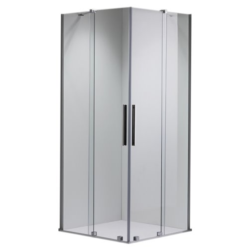 Kabina prysznicowa drzwi rozsuwane od rogu szkło 8 mm 90x90 cm ASTRA-CH-A-90X2+D