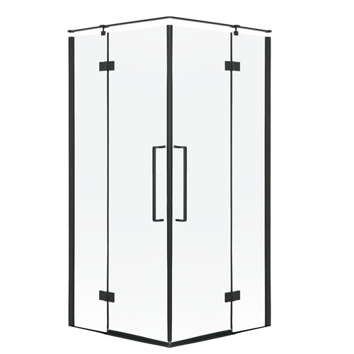 Czarna kabina prysznicowa kwadratowa 100x100 cm BKP249T10K Creative