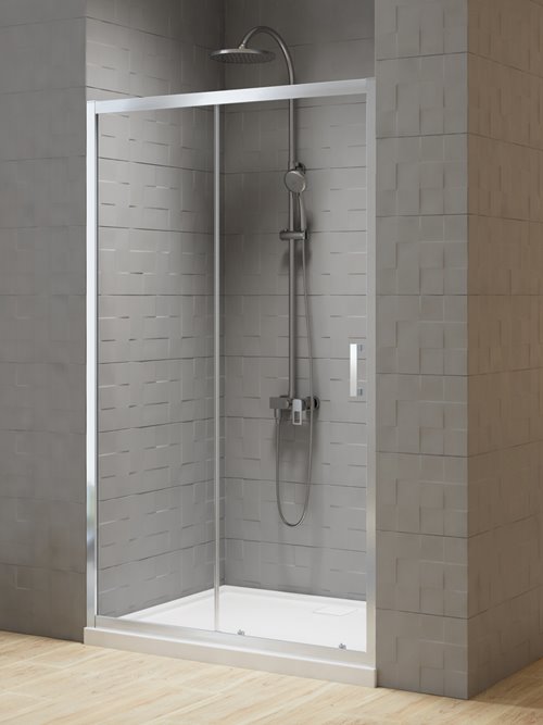 Drzwi prysznicowe 120 cm profile chrom D-1023A New Varia New Trendy