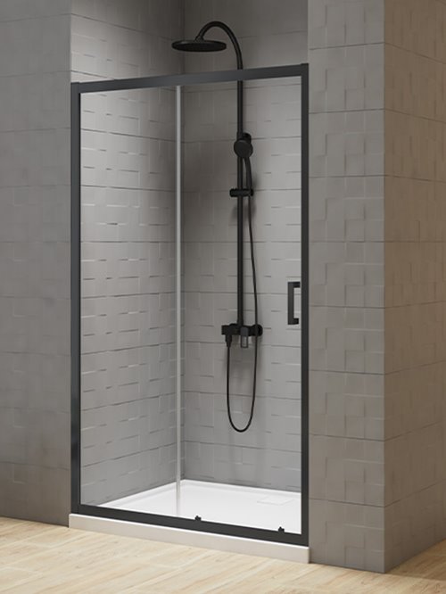 Drzwi prysznicowe 110 cm profile czarny mat D-1027A New Varia New Trendy