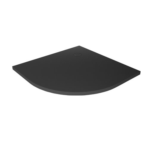 Brodzik półokrągły 90x90 konglomerat kolor antracyt New Trendy Nex Shade B-0498