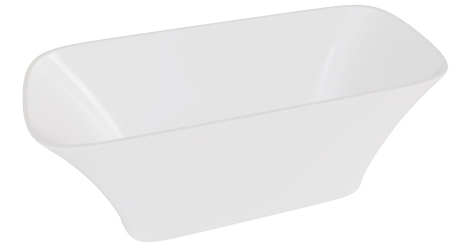 Matowa wanna wolnostojąca z konglomeratu + klik-klak chrom 160 cm Assos Matt Besco WMMB-160A