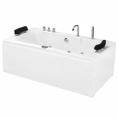 Wanna z hydromasażem prostokątna podgrzewacz wody Ramona 640 180x90