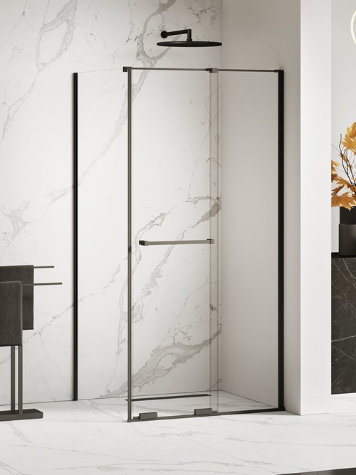 Smart Black New Trendy czarna kabina prysznicowa prostokątna 100x100 cm EXK-6641