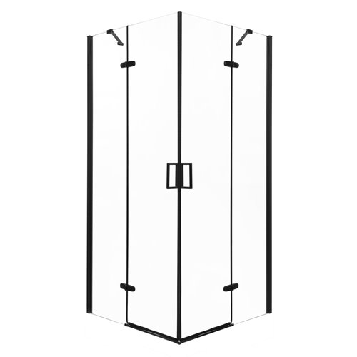 Kabina prysznicowa kwadratowa 80x80 Flow Kerra Black