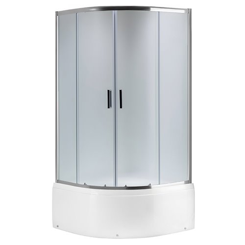 Kabina prysznicowa na głębokim brodziku szkło mrożone 90x90 Maja Hydrosan