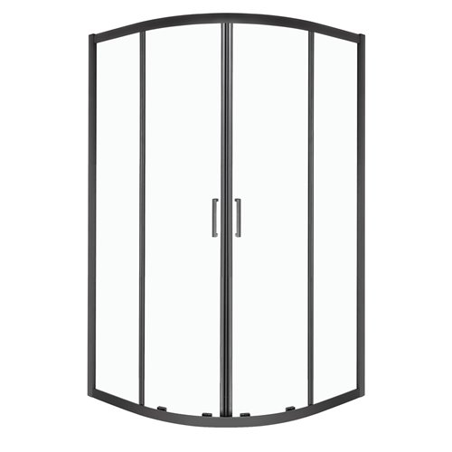 Kabina prysznicowa czarny profil 90x90x170 cm Aruba GL BL Kerra