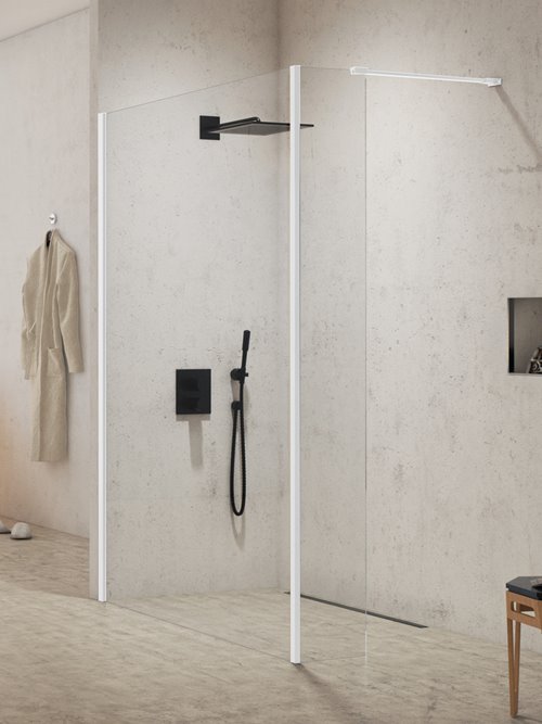 Biała kabina prysznicowa 110 cm element boczny 30 cm EXK-2232/EXK-2236 New Modus White New Trendy