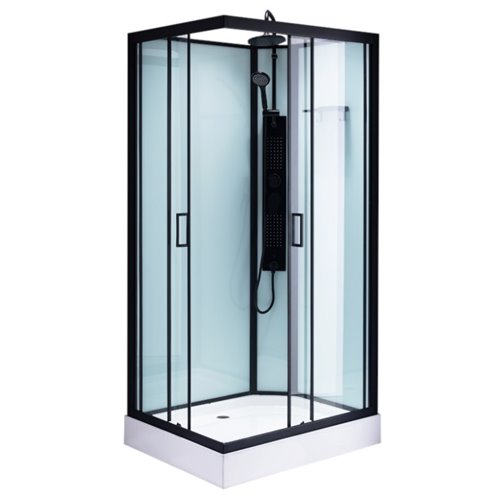 Kabina prysznicowa zabudowana na niskim brodziku prostokątna 120x80 Alma Lewa
