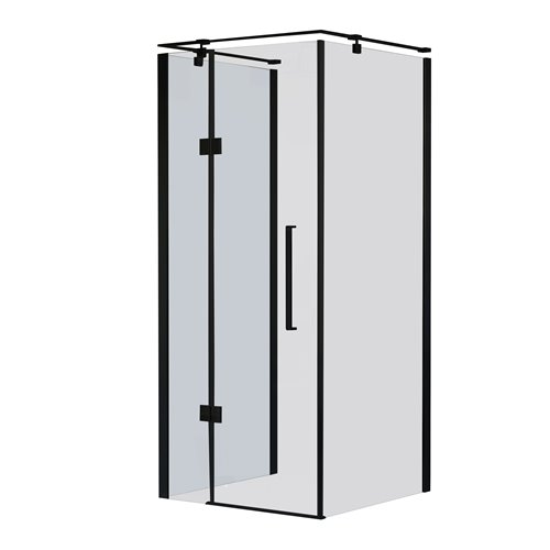 Kabina prysznicowa przyścienna kolor czarny 80x90 cm lewa Creative BKP248T09/08XKL Sea-Horse Clean Glass