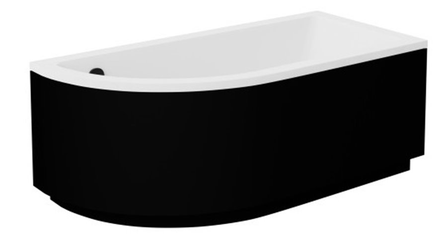 Czarna obudowa do wanny 140 Praktika Prawa Besco
