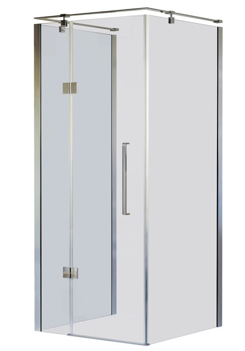 Kabina prysznicowa przyścienna kolor chrom 120x120 cm lewa Creative BKP248T12XL Sea-Horse Clean Glass