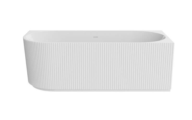 Denaya Besco biała wanna wolnostojąca 170 cm prawa syfon chrom WAS-170-DPC