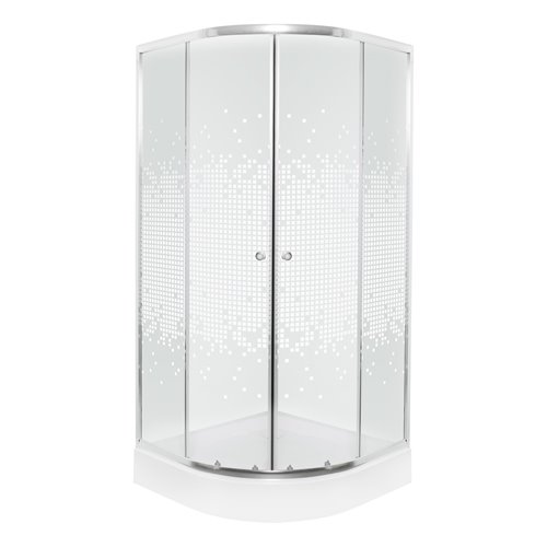 Kabina prysznicowa z brodzikiem Kerra Pixel WH 80x80