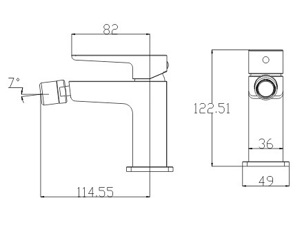 Bateria bidetowa Parma PM7420 BL Omnires