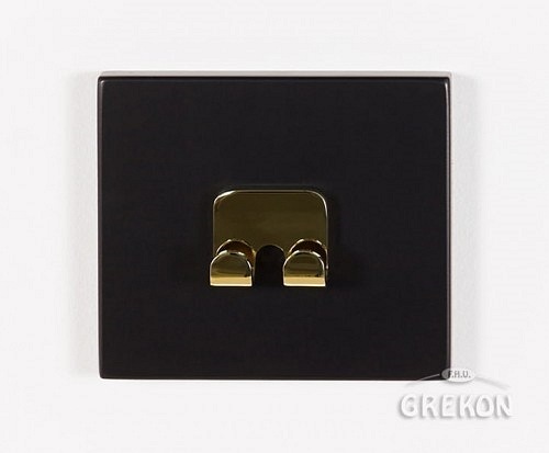 Wieszak podwójny złoty Victa