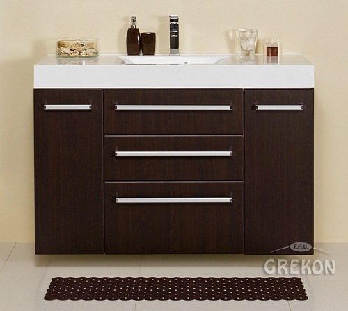 Szafka z umywalką 120/50/C3 Nadia seria Fokus Wenge Mat