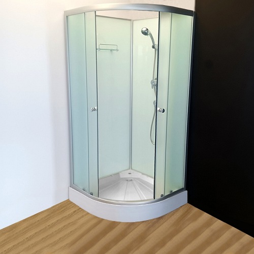 Kabina prysznicowa półokrągła zabudowana 80x80 WSH-305A