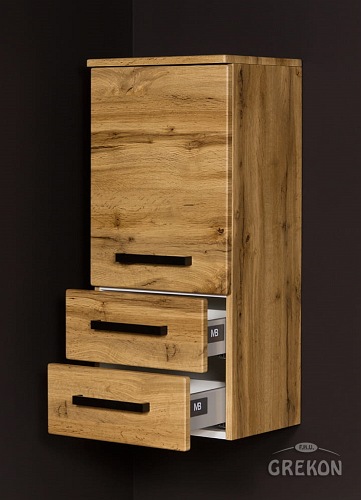 Szafka wisząca niska potrójna seria Fokus Loft Gante