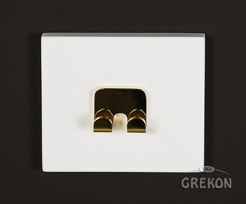 Wieszak podwójny złoty Belli Gold