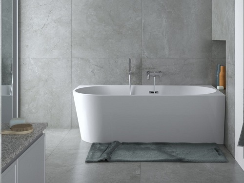 Wanna przyścienna narożna prawa korek klik-klak chrom 150 cm Zoya Besco