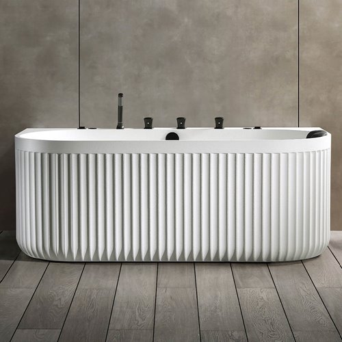 Wanna wolnostojąca przyścienna z hydromasażem 170x85 cm MUE-005W