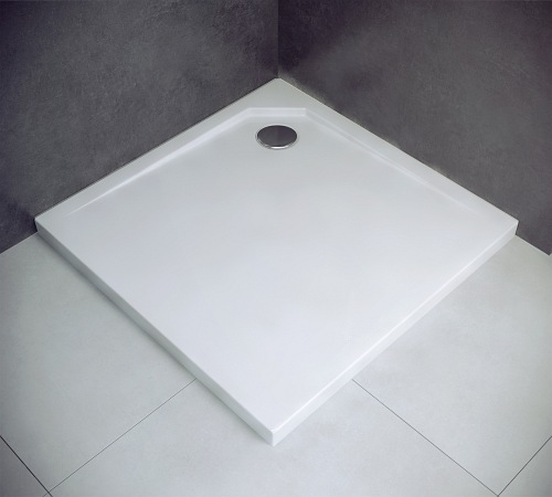 Brodzik kwadratowy z konglomeratu 80x80 Acro Besco