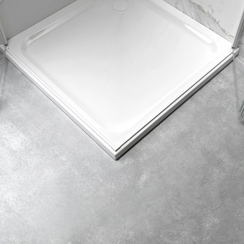 Biała kabina prysznicowa kwadratowa drzwi składane 80x80 KZ08B