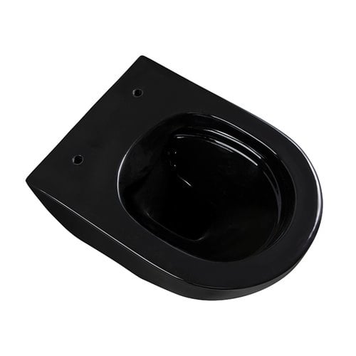 Czarna miska wc wisząca Mizu Rimless 4.0 MIZU-BL-RIM-03 Hydrosan