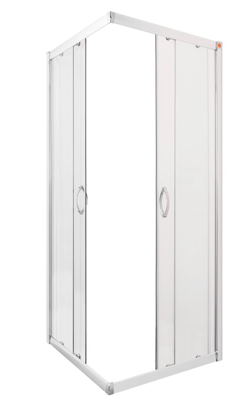 Zestaw z brodzikiem kabina kwadratowa 70x70 cm szkło mleczne