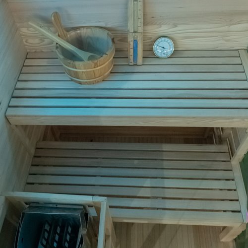 Sauna fińska 2 osobowa wysokotemperaturowa 3,5KW Harvia 120x120 cm Lark1