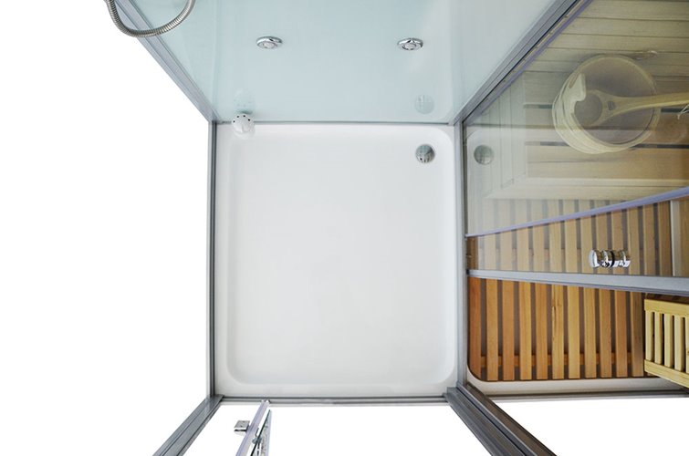 Sauno kabina prysznicowa prostokątna 180x110 cm MO-1752W PRAWA TRIO