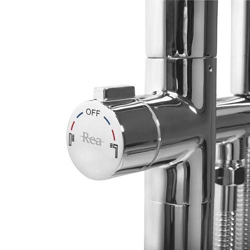 Chromowana bateria wannowa wolnostojąca Clark Rea