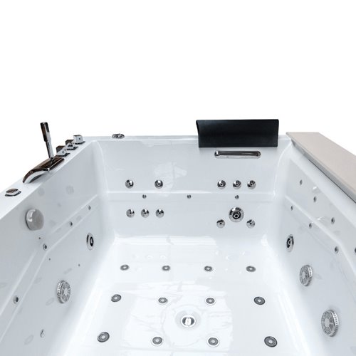 Wanna z hydromasażem prostokątna do zabudowy + obudowa Kalambo WH 190x150 cm