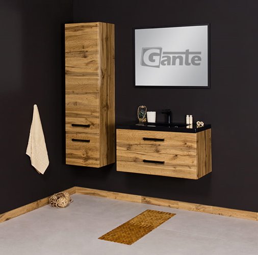 Szafka łazienkowa wisząca podwójna seria Fokus Loft Gante